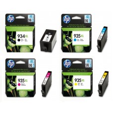  خرطوشة حبر انك  أسود&الوان  اتش بى HP 934/935xl اصلي - (خرطوشة انك  C2P23AE,C2P24AE,C2P25AE,C2P26AE )